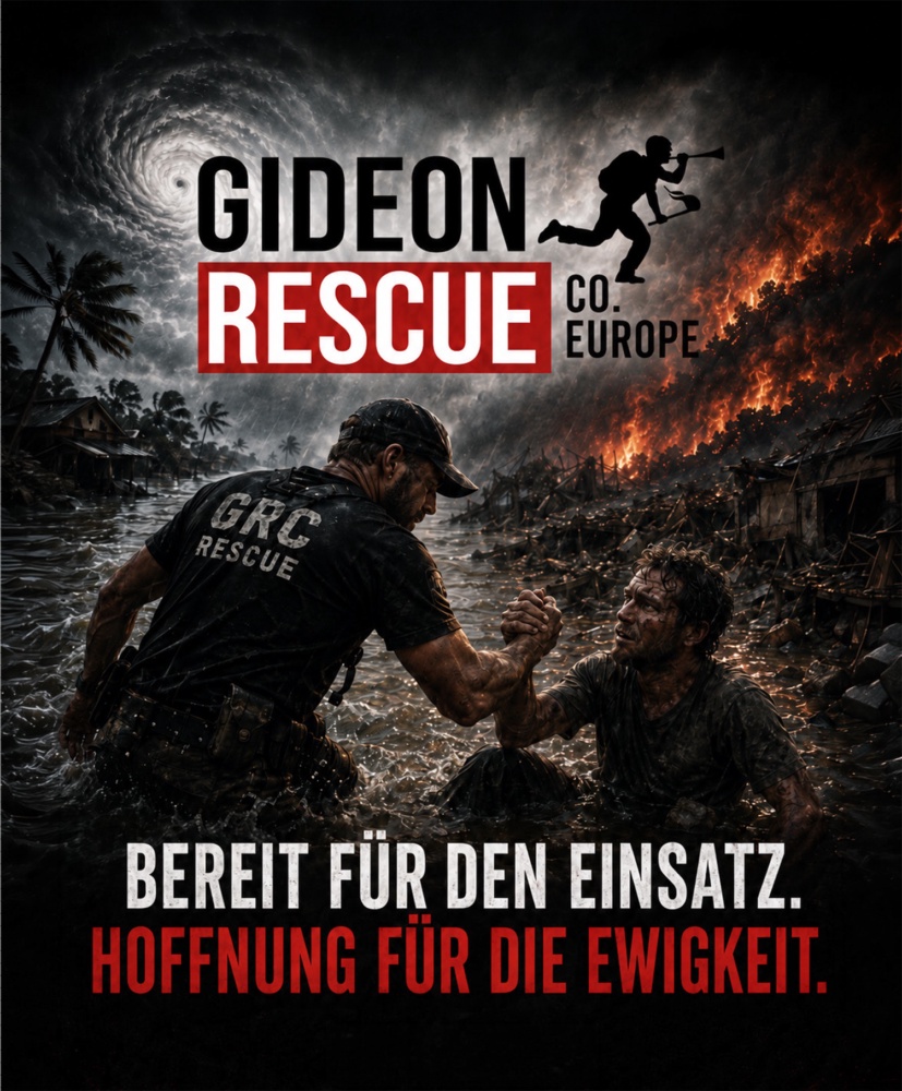 Gideon Rescue: "Bereit für den Einsatz. Hoffnung für die Ewigkeit."